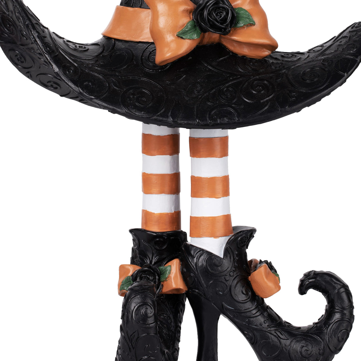 Tabletop Decor - Witch Hat With Legs Figurine Tabletop And Mantel Decor