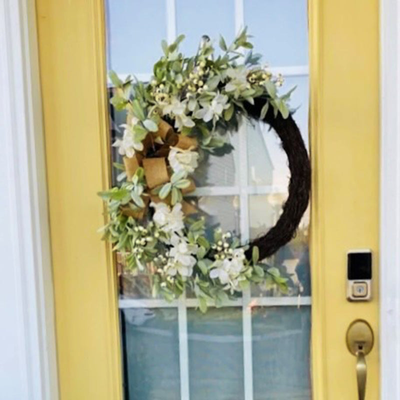 Wreaths & Garlands - 28 Inch Round Grapevine Hydrangea Wreath