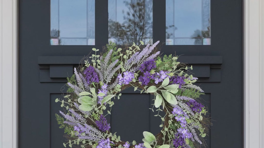 Lavender Grapevine wreath perfect for spring and summer