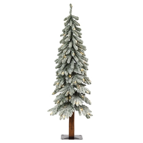 4' Lightly Flocked Alpine Tree