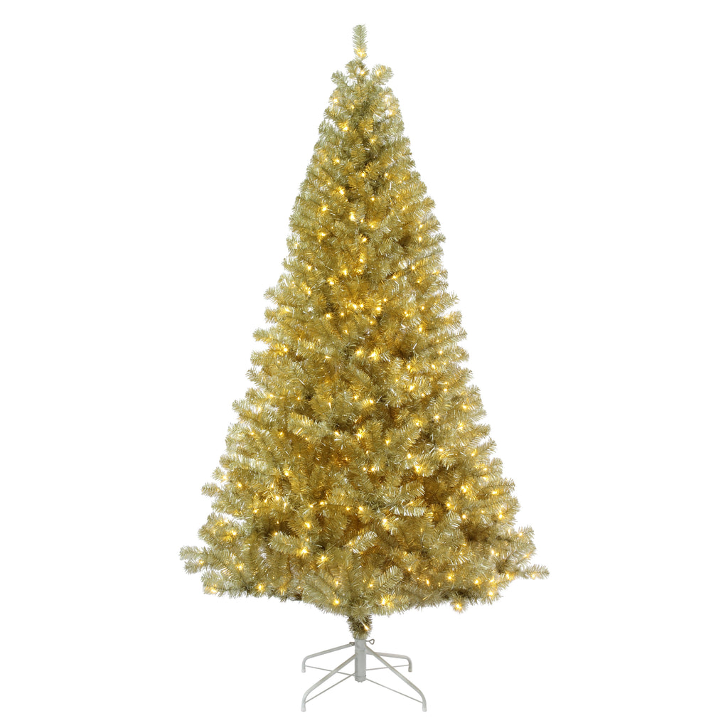 5 Foot Champagne Gold Tinsel Tree