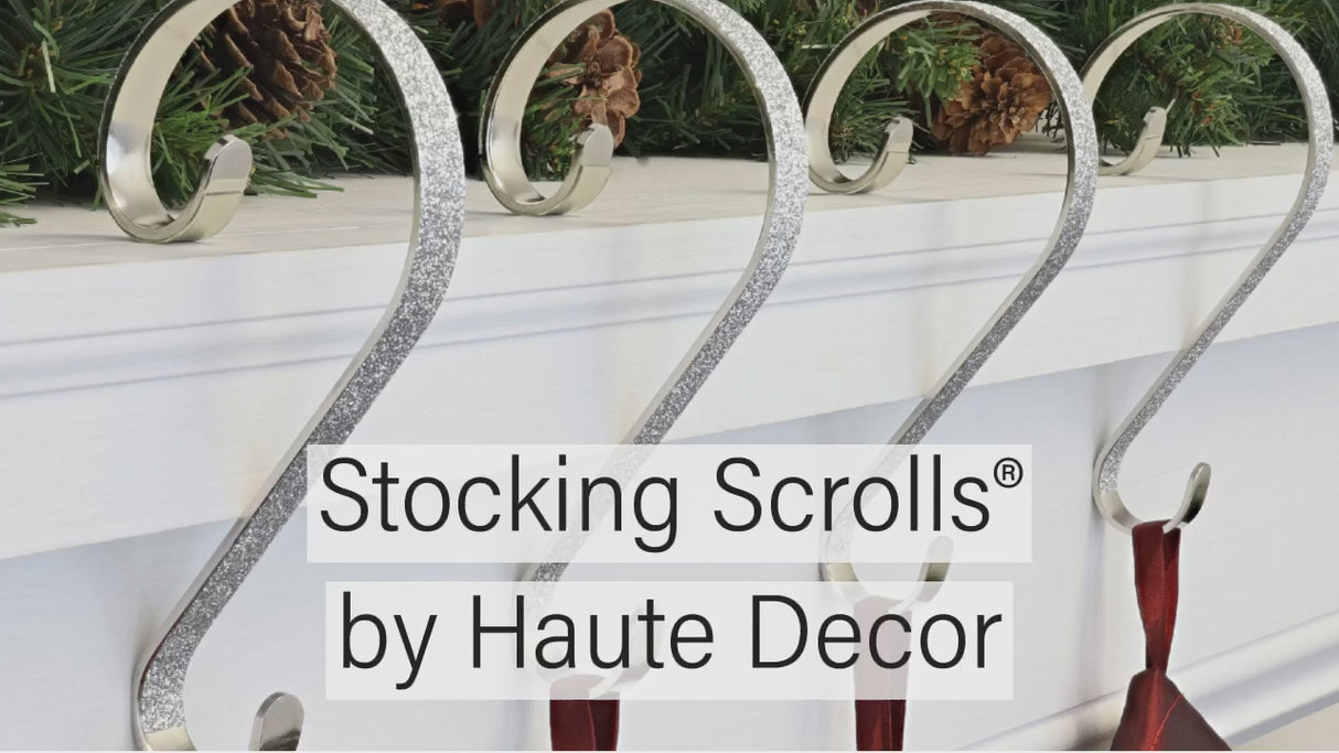 Stocking Scrolls - Gold Foil