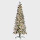 7 Foot Pre-lit Lexington Slim Artificial Fir Christmas Tree