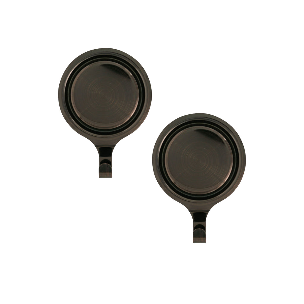 Attract® Pinch-Free Magnetic Wreath Hanger - Oil Rubbed Bronze 2 Pack