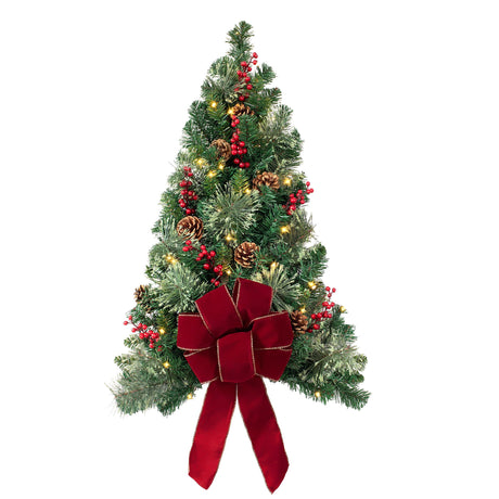 Christmas Tree - 28 Inch Pre-lit Easy Hang Christmas Wall Tree