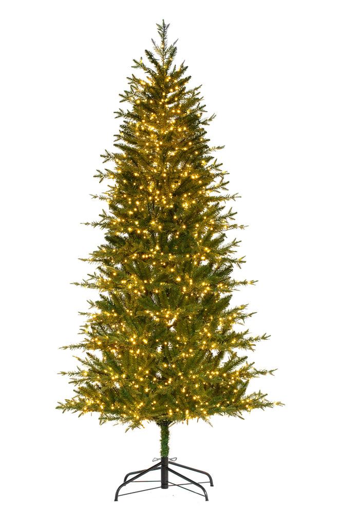 Christmas Tree - 7 Foot Pre-lit Asheville Slim Christmas Tree