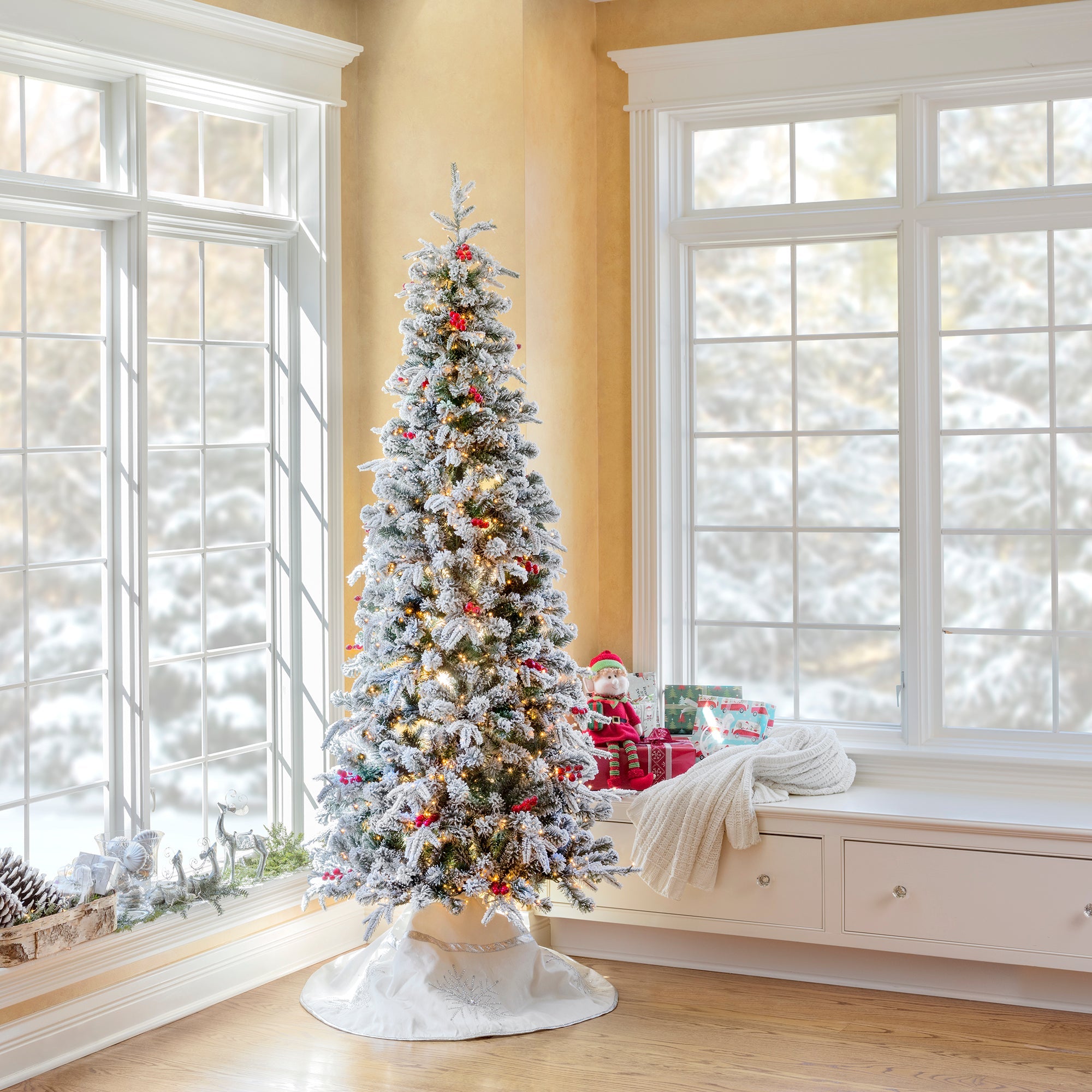 Frosted Fraser Fir® Narrow Christmas Tree