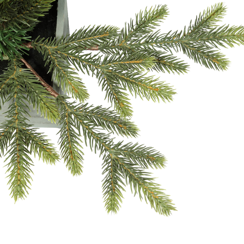 Christmas Trees - 30 Inch Unlit Fraser Fir Potted Tree In Wooden Pot