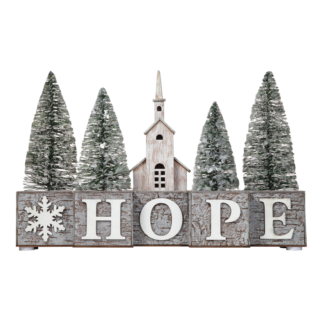 Christmas Wood Blocks-HOPE