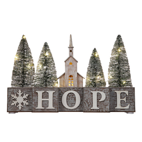 Christmas Wood Blocks-HOPE