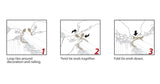 Decorative Twist Tie - Decorative Twist Ties 6 Pack - Taupe/White
