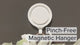 Attract Pinch-Free Magnetic Wreath Hanger - Silver 1 Pack