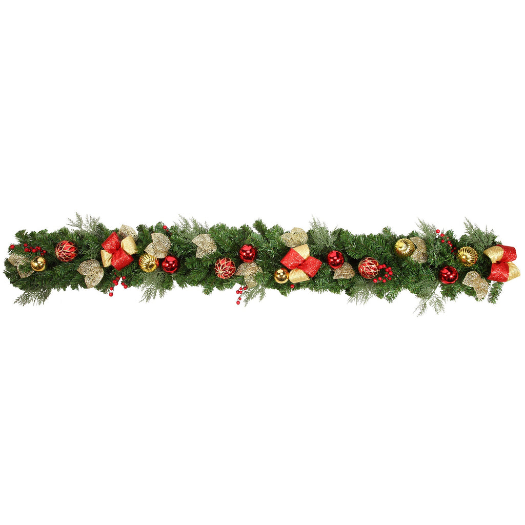 Garland - 72 Inch Madison Pre-lit Garland With LED Lights