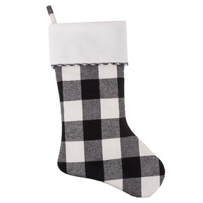 Holiday Stockings - Black And White Buffalo Check HangRight?« Christmas Stocking