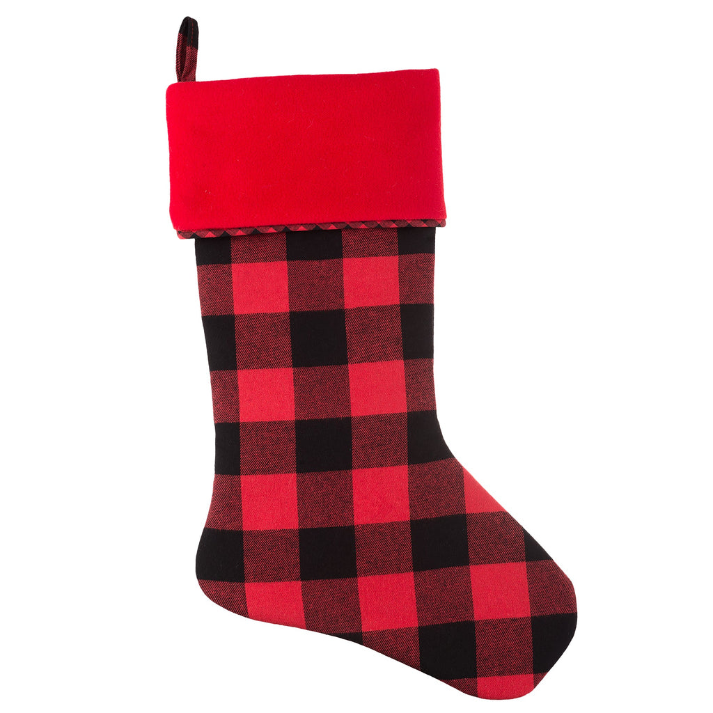 Holiday Stockings - Red And BlackBuffalo Check HangRight® Christmas Stocking