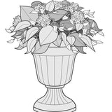 Hydrangea Urn Filler With Adjustable Height