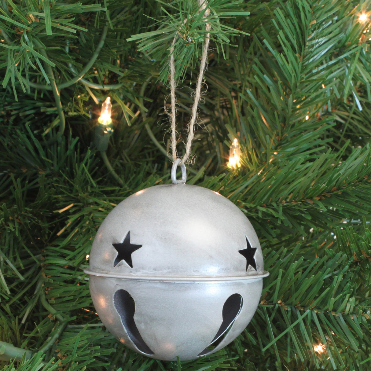Jingle Bells - Jingle Bell Ornaments - 6 Pack - Assorted (Silver, Red & Green)