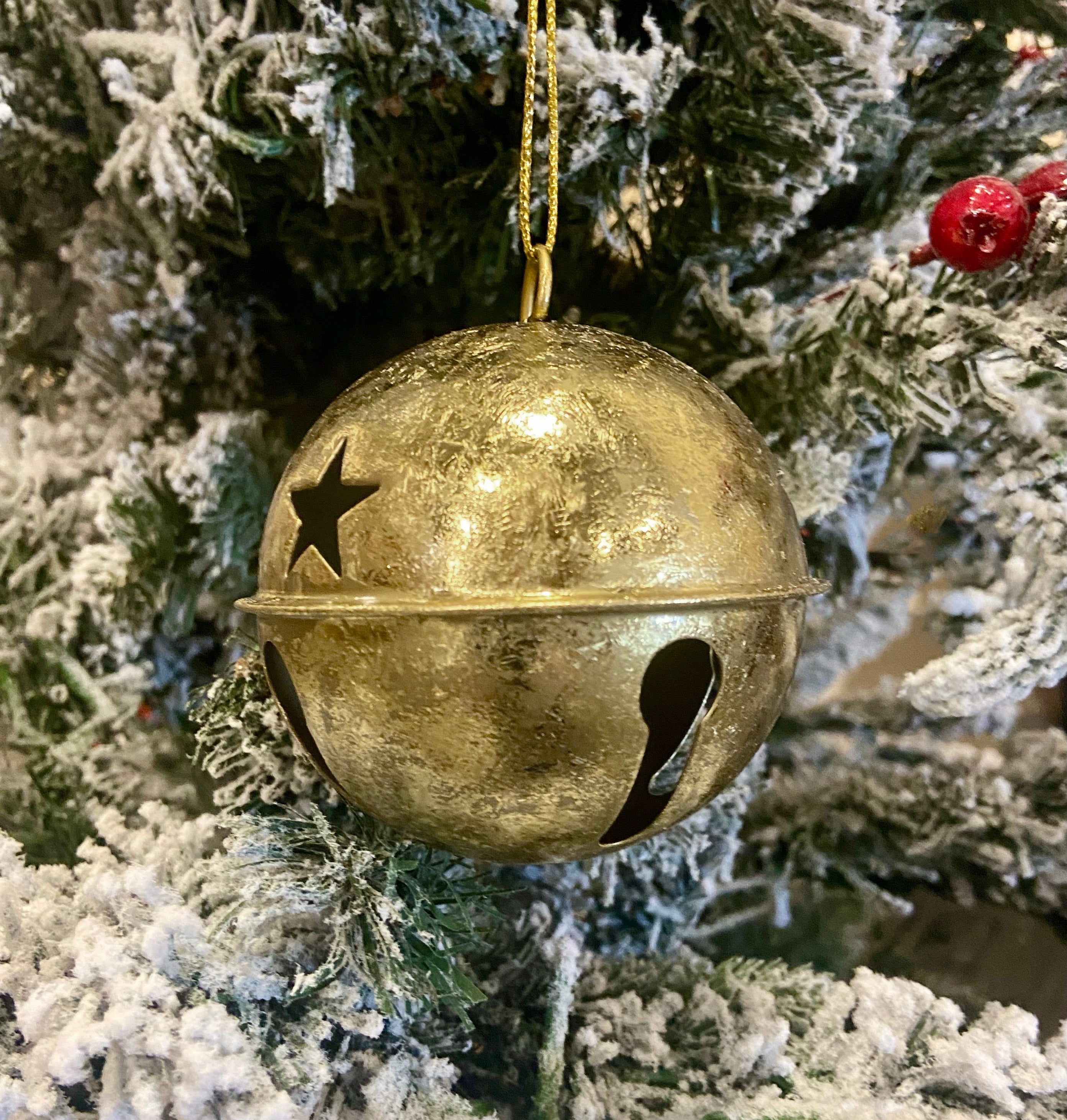 Jingle Bell Ornaments (large version) - 6 Pack - Gold Foil – Haute Decor