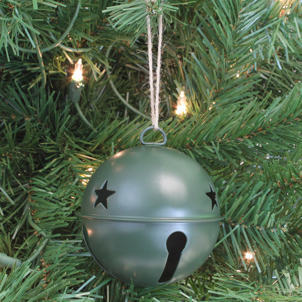 Jingle Bells - Jingle Bell Ornaments - 6 Pack - Green