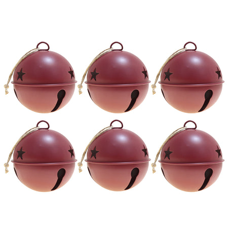 Jingle Bells - Jingle Bell Ornaments - 6 Pack - Red