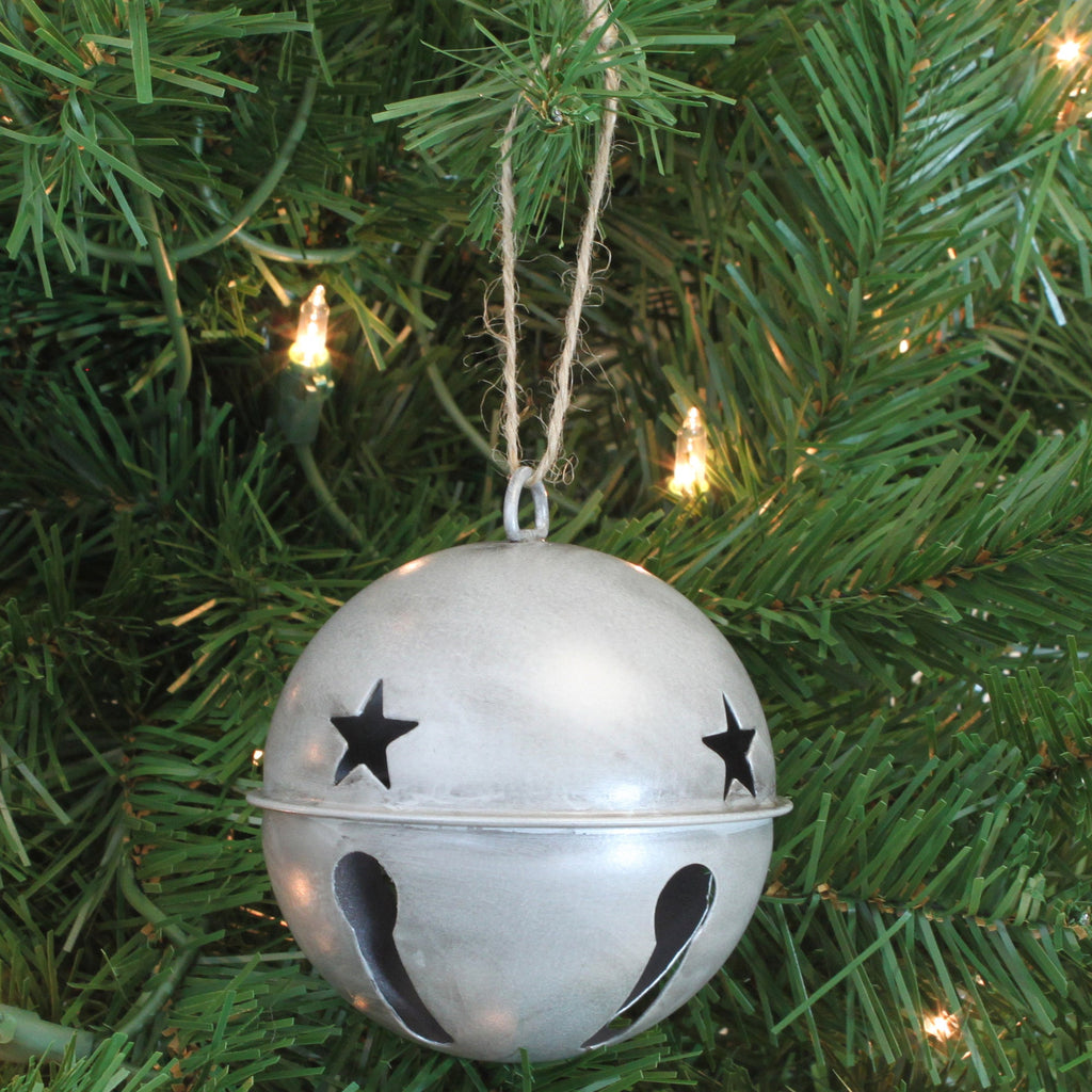 Jingle Bells - Jingle Bell Ornaments - 6 Pack - Silver