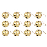 Jingle Bells - Jingle Bell Ornaments (Small Version) - 12 Pack - Gold Foil