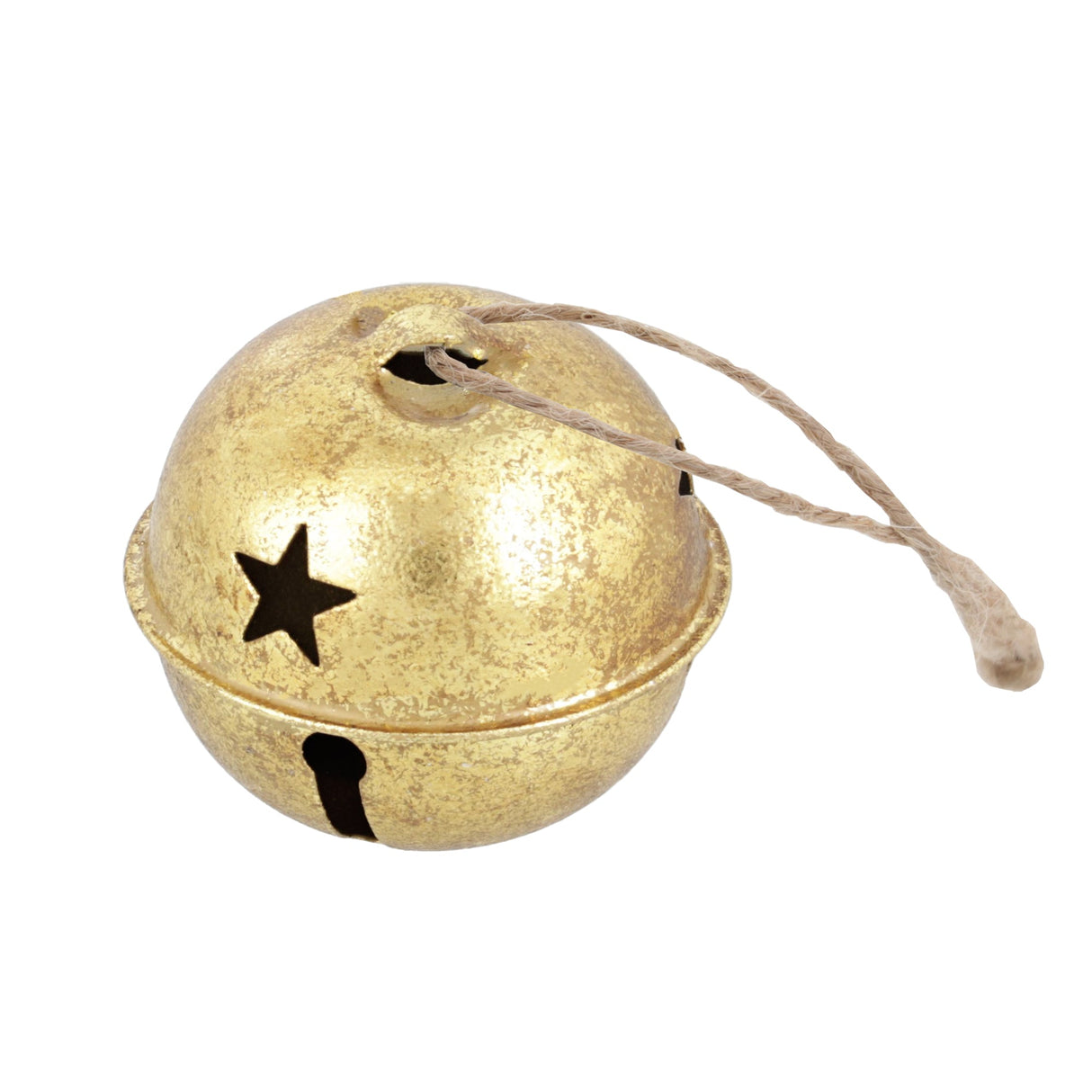 Jingle Bells - Jingle Bell Ornaments (Small Version) - 12 Pack - Gold Foil