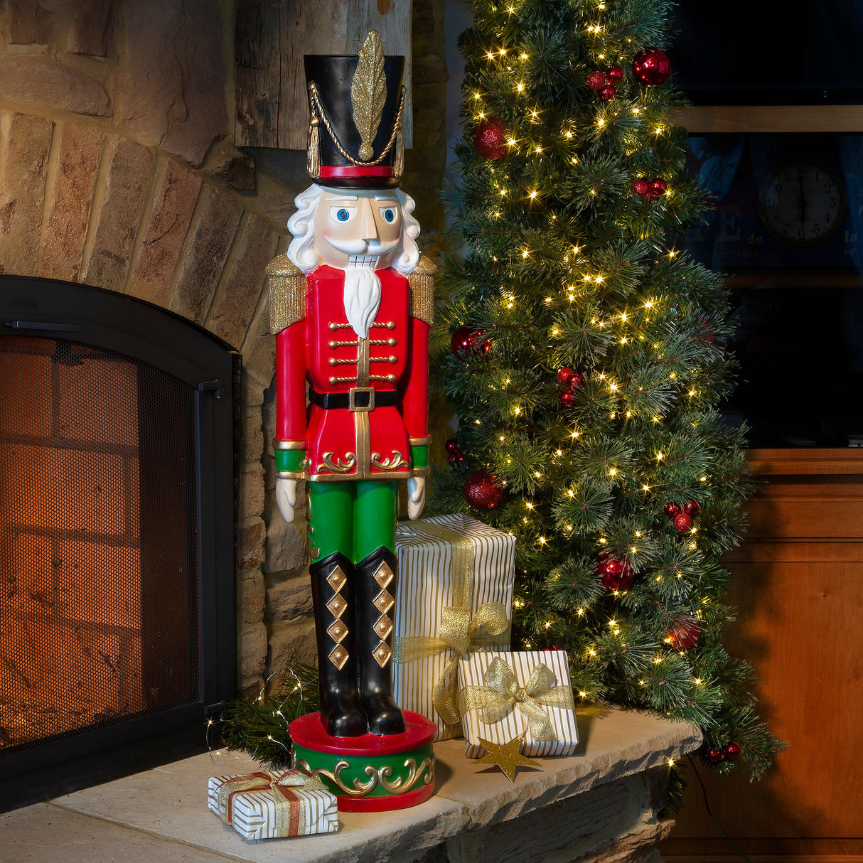 Outdoor Decor - 37 Inch Indoor/Outdoor Christmas Nutcracker