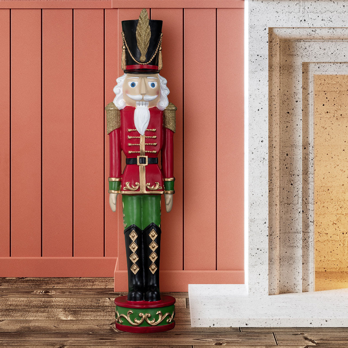 Outdoor Decor - 37 Inch Indoor/Outdoor Christmas Nutcracker