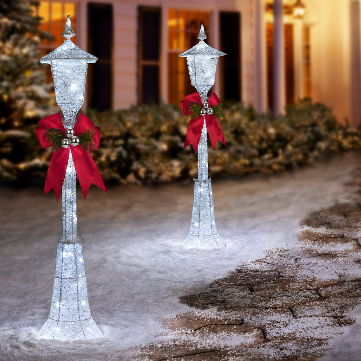 Outdoor Decor - 48 Inch LED Outdoor Christmas Lamppost