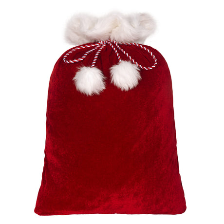 Santabag - Deluxe Red And White Christmas Santa Bag With Fur Cuff