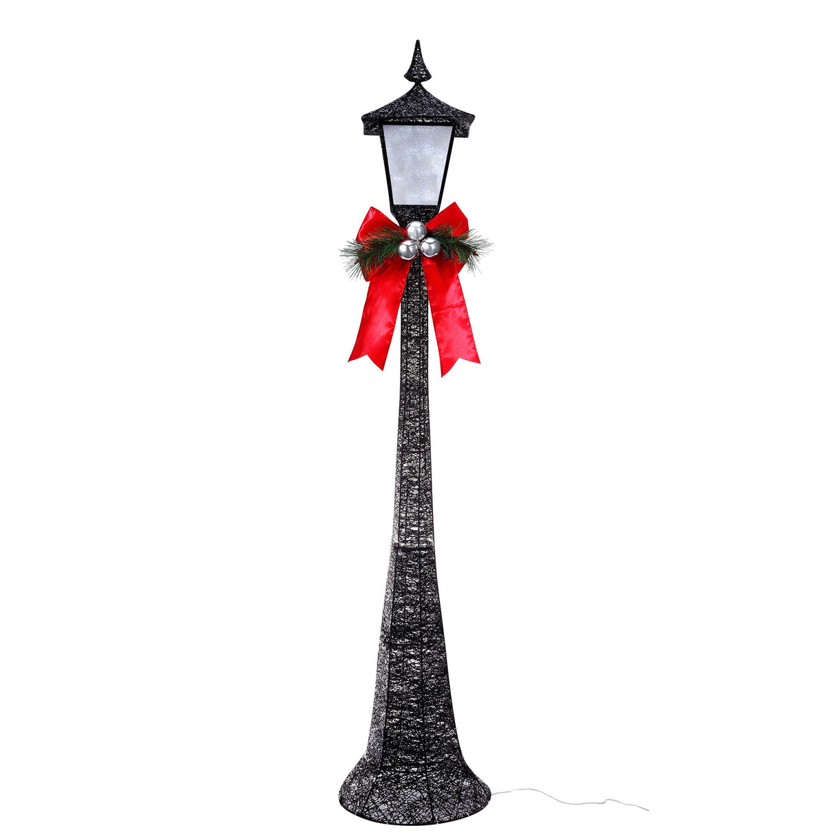 Seasonal & Holiday Decorations - 60 Inch Tall Black Lamppost With LED Lights For Indoor Or Outdoor Use