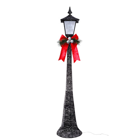 Seasonal & Holiday Decorations - 60 Inch Tall Black Lamppost With LED Lights For Indoor Or Outdoor Use