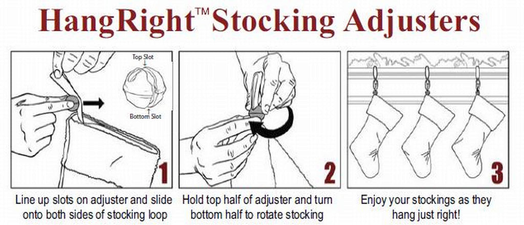 Stocking Adjuster - HangRight?« Stocking Adjusters 4 Pack - Gold/Brass