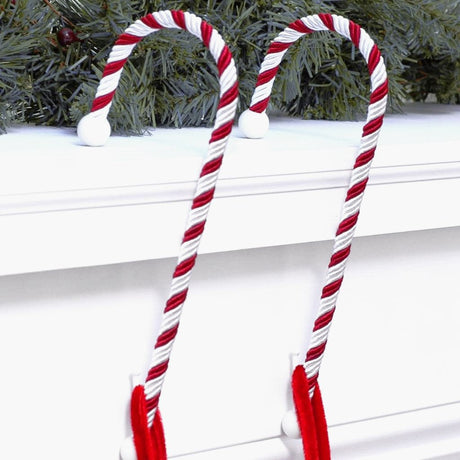 Stocking Holder - Candy Cane Stocking Holder - 2 Pack - Classic