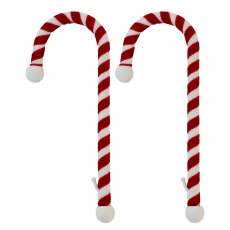 Stocking Holder - Candy Cane Stocking Holder - 2 Pack - Velvet