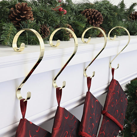 Stocking Holder - Stocking Scrolls® - Brass