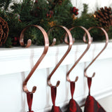 Stocking Holder - Stocking Scrolls?« - Brushed Copper