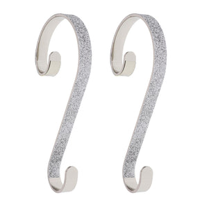 Stocking Holder - Stocking Scrolls?« - Glitter Silver