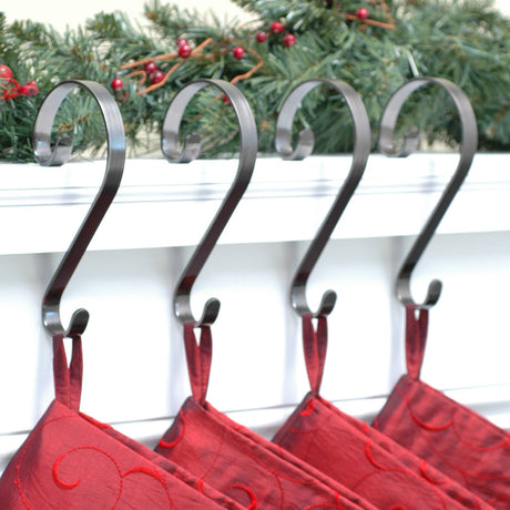 Stocking Holder - Stocking Scrolls® - Pewter