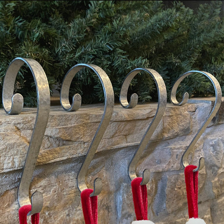 Stocking Holder - Stocking Scrolls® - Real Galvanized Steel