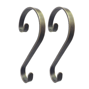 Stocking Holder - Stocking Scrolls?« - Weathered Antique Brass