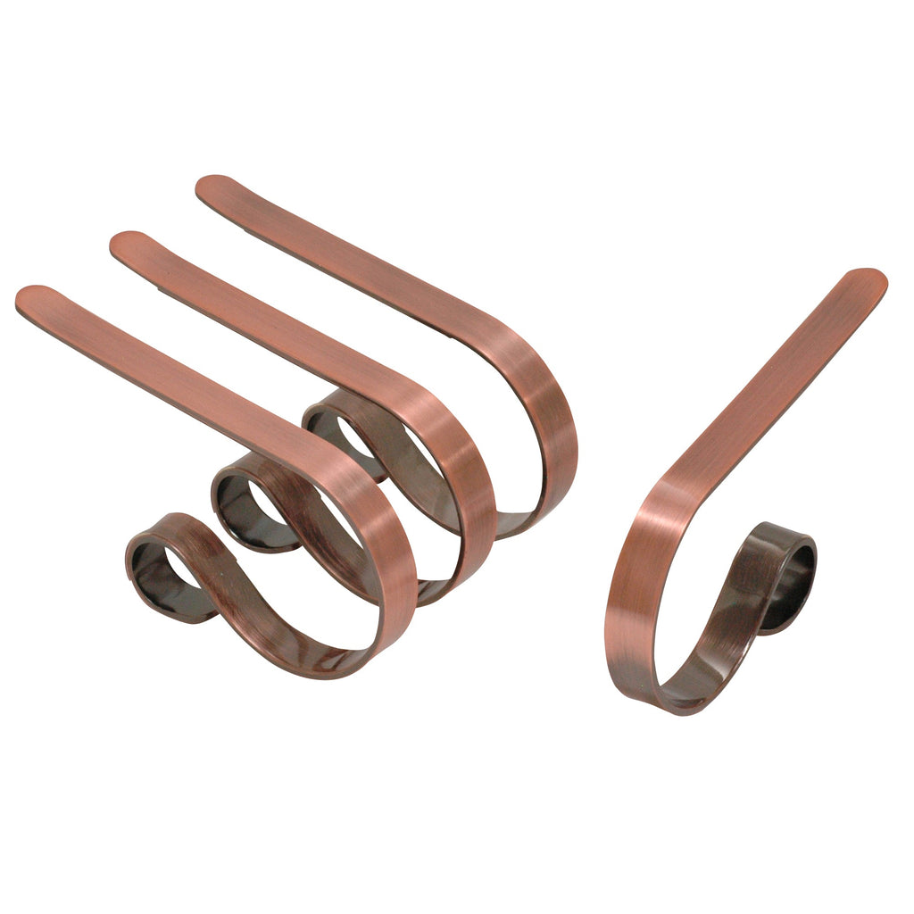 Stocking Holder - The Original MantleClip® Stocking Holder - Brushed Copper
