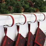 Stocking Holder - The Original MantleClip® Stocking Holder - Glitter Red