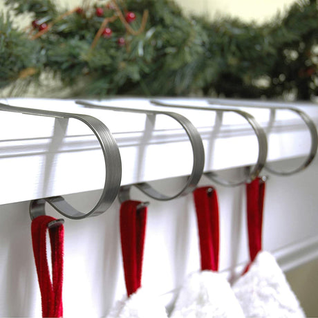 Stocking Holder - The Original MantleClip® Stocking Holder - Pewter