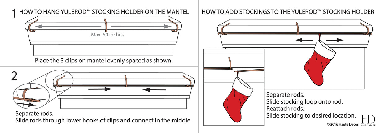 Stocking Holder - The Original MantleClip?« Stocking Holder Rod - Silver