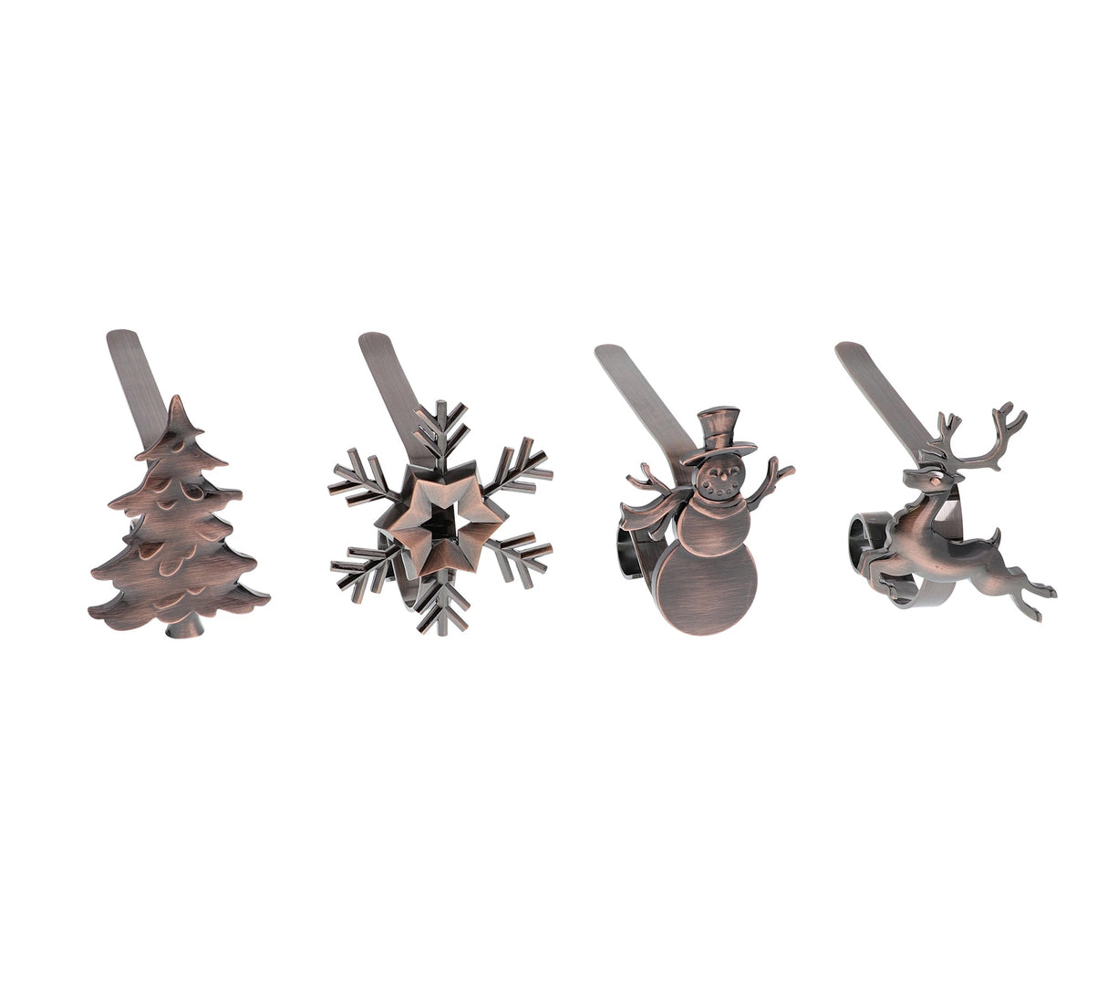 Stocking Holder - The Original MantleClip?« Stocking Holder With Removable Metal Holiday Icons, 4 Pack - Assorted Oil-Rubbed Bronze