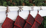 Stocking Holder - The Original MantleClip?« Stocking Holder With Removable Metal Holiday Icons, 4 Pack - Assorted Oil-Rubbed Bronze