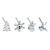 Stocking Holder - The Original MantleClip?« Stocking Holder With Removable Metal Holiday Icons, 4 Pack - Assorted Silver