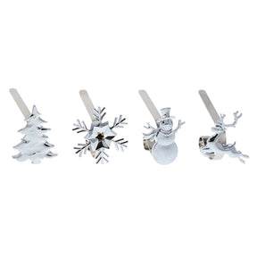 Stocking Holder - The Original MantleClip?« Stocking Holder With Removable Metal Holiday Icons, 4 Pack - Assorted Silver